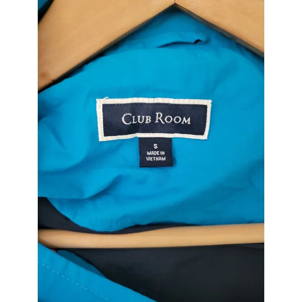 Vintage CLUB ROOM Colorblock Hooded Windbreaker Jacket Anorak Unisex Sz M - Picture 8 of 10